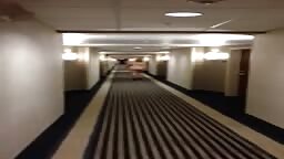 Hotel corridor walk